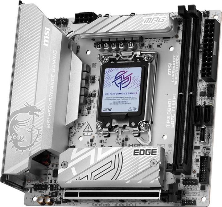 Image du produit MSI MPG B860I EDGE TI WIFI (B860,S1851,mITX,DDR5) (LGA 1851, Intel B860, Mini-ITX)