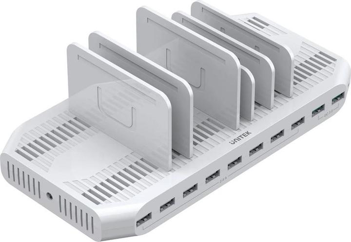 Actual product image Unitek STACJA ŁADUJĄCA 10X USB 2.4A 60W BIAŁA (60 W)