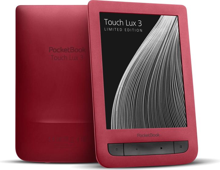 Image du produit PocketBook Touch Lux 3 (6", 8 Go, Rouge rubis)