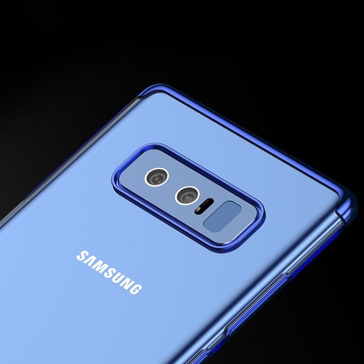 Produktbild König Design Handy Hülle Schutz Case für Samsung Galaxy Note 8 Durchsichtig Transparent Rot (Samsung Galaxy Note 8)