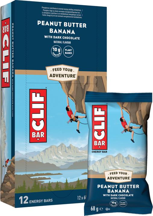 Immagine prodotto Clif Bar Barretta energetica (Banana, Cioccolato fondente, Burro di Arachidi, 12 pz., 816 g)