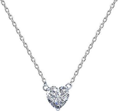 Beneto Silver necklace with heart AGS1133 / 47