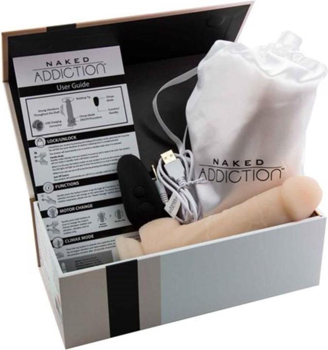 Produktbild Naked Addiction Realistischer rotierender Dildo mit Fernbedienung 23 cm