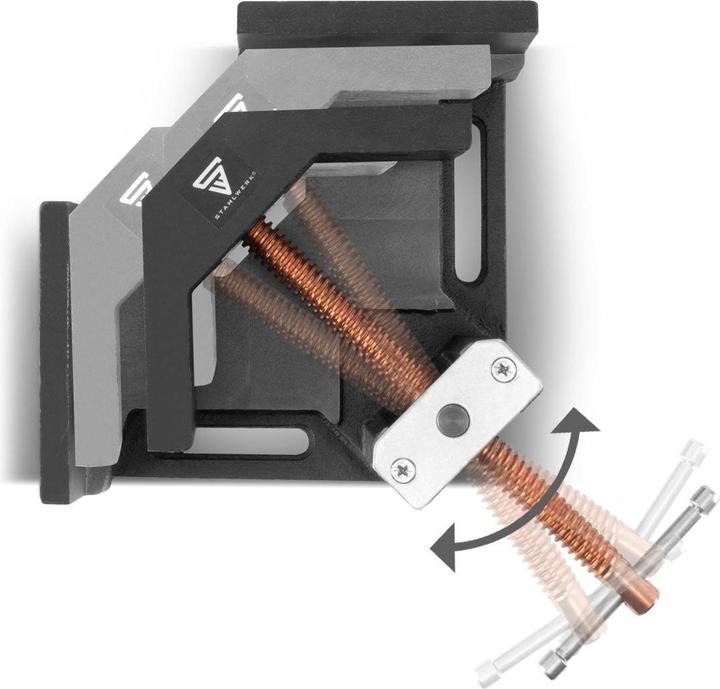 Produktbild Stahlwerk Schweisswinkelklemme Winkelspanner mit 90° Winkel und 100 mm Maulweite (100 mm)