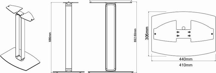 Produktbild SoundXtra SoundTouch 30 Floor Stand (1 Stk., Ständer)