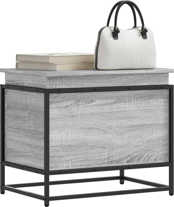 Actual product image VidaXL Storage box lid toy box cushion box cushion box grey Sonoma (123 l)
