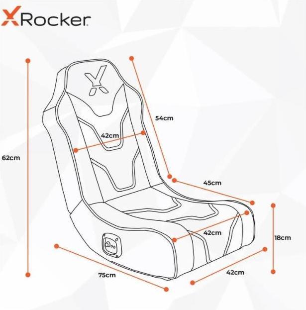 Actual product image X Rocker Chimera RGB 2.0 Stereo Audio Gaming Chair