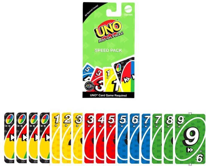 Actual product image Mattel UNO Erweiterungsset Tempo-Set