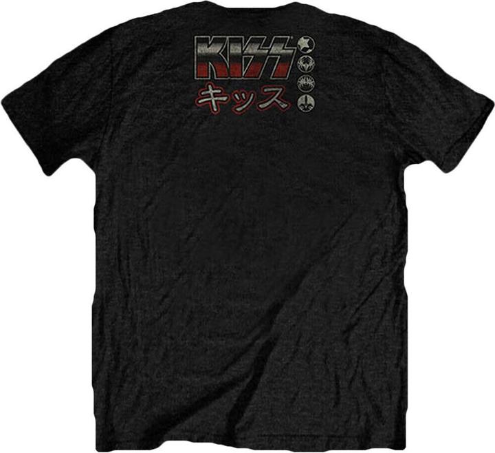 Image du produit KISS Unisexe Japon Live 2015 Back Print T-shirt en coton (M)