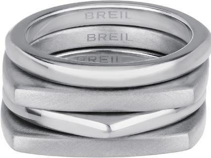 Breil ModernÃ­ sada ocelovÃ½ch prstenÅ¯ New Tetra TJ301 - Circuit: 54 mm (54)