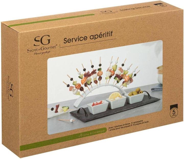 Produktbild Secret de Gourmet Servierset - Snacks und leichte Gerichte - 5-teilig