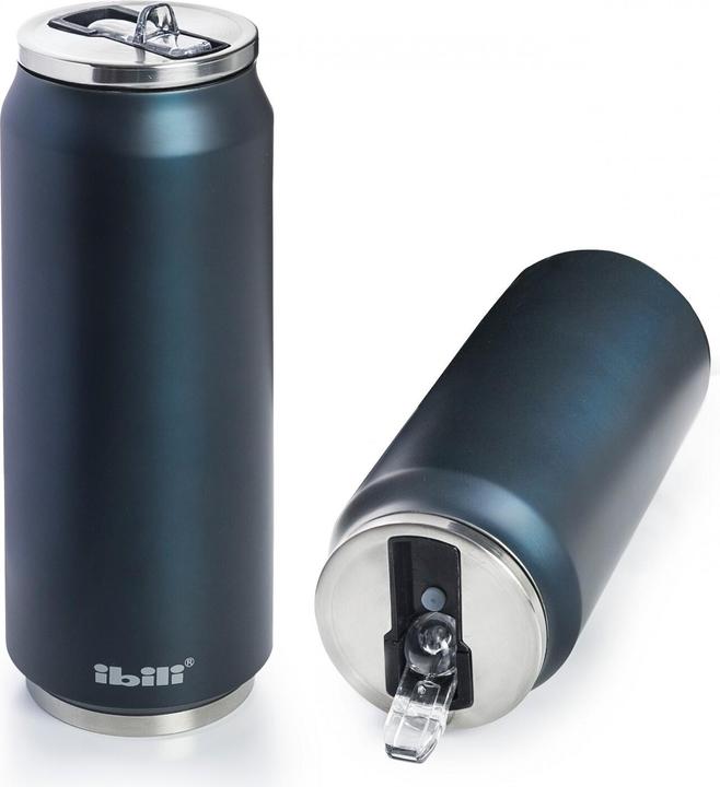 Ibili Thermobecher Blueberry 330 ml Hält Getränke warm oder kalt. Ideal für unterwegs (0.33 l)