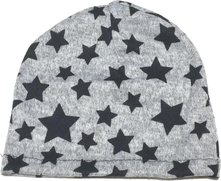 Milkii leichte Herbst Baby Mütze, Sterne/ grau