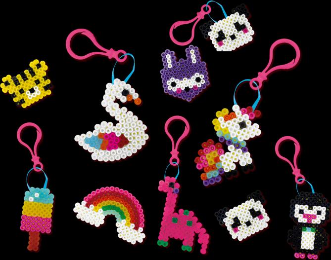Actual product image Ses Iron on beads keychain