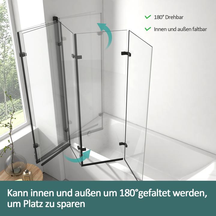 Produktbild Emke Badewannenaufsatz (120 cm, 120 cm, 140 cm)
