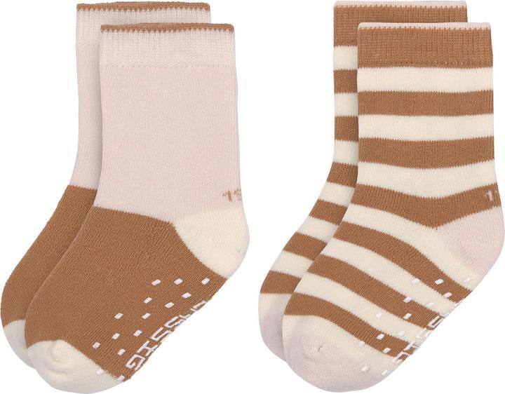 Actual product image Lässig Anti-Slip Socks Set of 2 Pink Caramel Size 27 - 30 (pack of 2, 27 - 30)