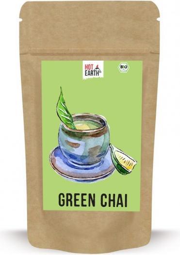 Produktbild Hot Earth Green Chai | sugar-free | Bio Grüntee Chai Latte Mischung (250 g)