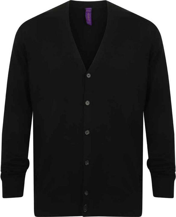 Immagine prodotto Henbury Cardigan uomo in cotone e acrilico con scollo a V (M)