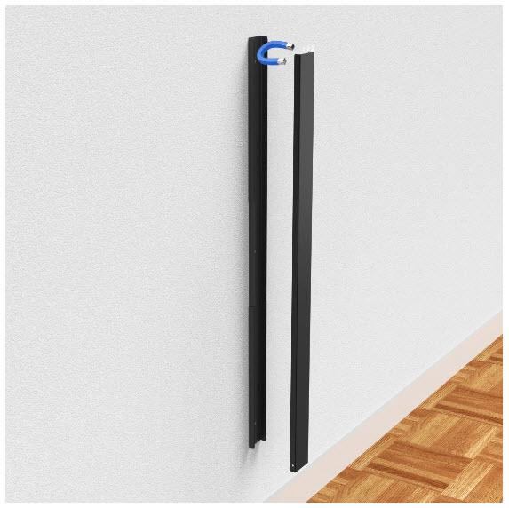 Actual product image Hama Metal cable duct, magnetic, 90 x 5.6 x 1.6 cm, black (Duct, 90 cm)