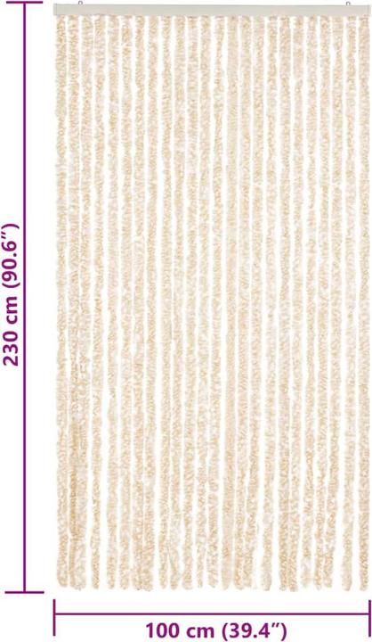 Produktbild VidaXL Fliegenvorhang Chenille (56 x 200 cm)