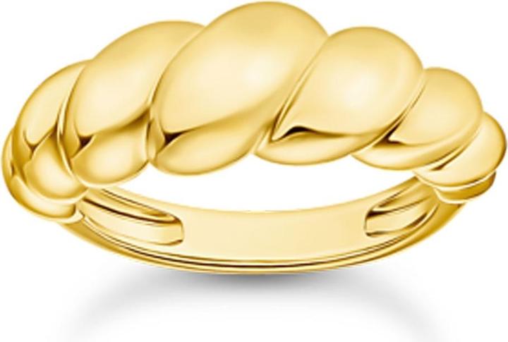 Thomas Sabo Ring organische Formen vergoldet