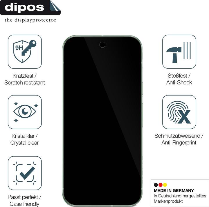 Immagine prodotto Dipos Anti-Shock Pellicola Protettiva (1 Pezzo/i, Google Pixel 9)