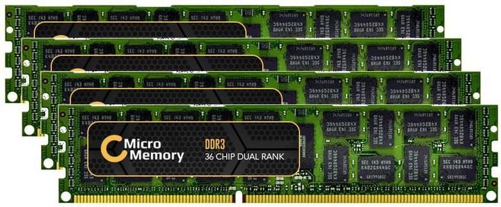 Actual product image CoreParts MicroMemory 64GB DDR3 1600MHz ECC/REG Kit 64GB DDR3 1600MHz ECC memory module (DL380p Gen8, 4 x 16GB)