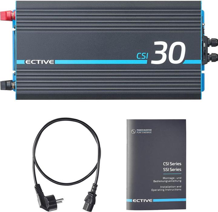 Actual product image Ective CSI 30 Sinus-Wechselrichter 3000W 24V mit Netzvorrangschaltung und Ladegerät (CH-Stecker)