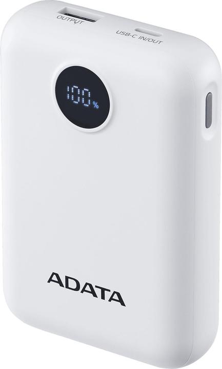 Immagine prodotto Adata Powerbank P10022-12 10000 mAh, Akkutyp: Lithium-Polymer (10000 mAh, 15 W, 37 Wh)