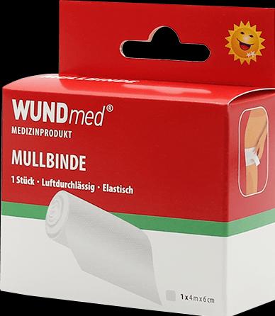 Actual product image Wundmed Elastische Mullbinde 4 m x 6 cm weiss