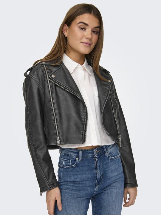 Actual product image Only Band collar Cuffs with zip Biker jacket Biker jacket (M)