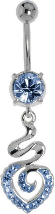 Produktbild Bijouteria Bauchpiercing (Kristall, Messing rhodiniert, Chirurgenstahl 316L)