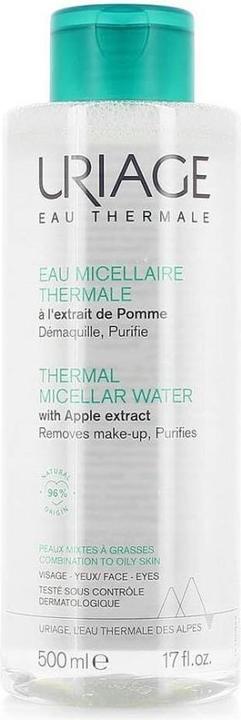 Uriage Eau Thermale Thermal Micellar Water Purifies Micellar Water Unisex 500 ml (Puder, 500 ml)