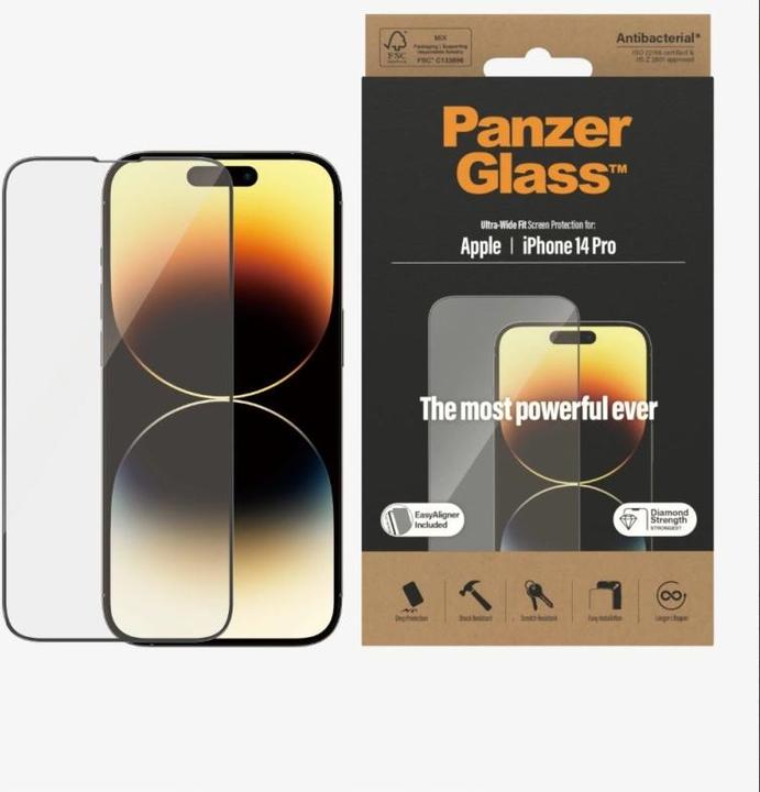 Immagine prodotto PanzerGlass Vestibilità ultra-ampia (1 Pezzo/i, Apple iPhone 14 Pro)