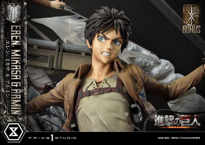 Produktbild Prime 1 Studio Attack on Titan Ultimate Premium Masterline Statue Eren, Mikasa, & Armin Deluxe Bonus Version 72 cm
