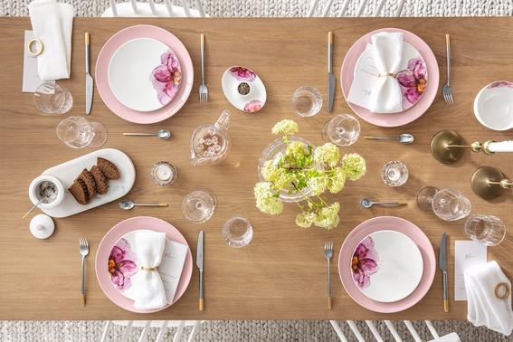 Actual product image Villeroy & Boch White wine goblet, set of 4 pieces Rose Garden (12 cl, 4 Glasses, White wine glasses)