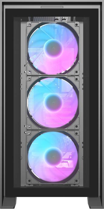 Actual product image Darkflash Tech Darkflash DRX90 glass computer case (black) (ITX, ATX)