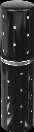 Produktbild Taschenzerstäuber, schwarz, mit silbernen Punkten, für 10 ml, Höhe: 9 cm (10 ml)