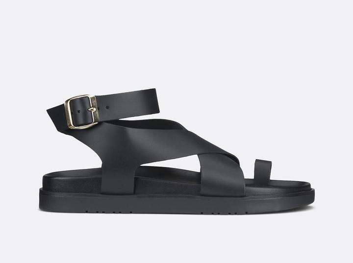 La Redoute Collections Keilsandaletten aus Leder (42)