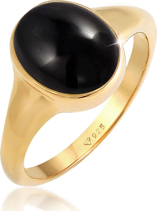 Elli Siegelring mit Onyx Edelstein
