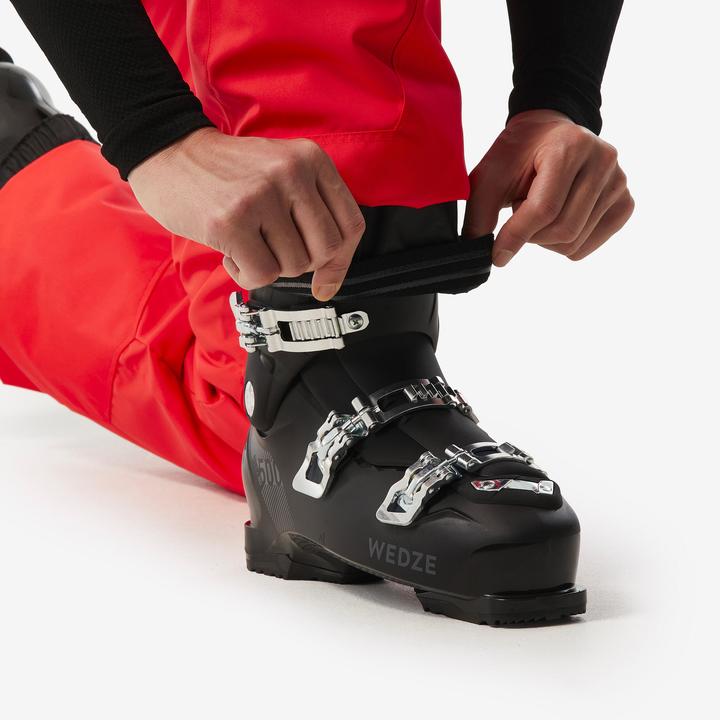 Actual product image Wedze Men's warm and adjustable ski trousers - 500 red (S)