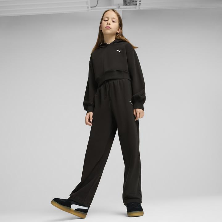Actual product image Puma WARDROBE ESS Relaxed Wide Leg Sweatpants TR G (128)