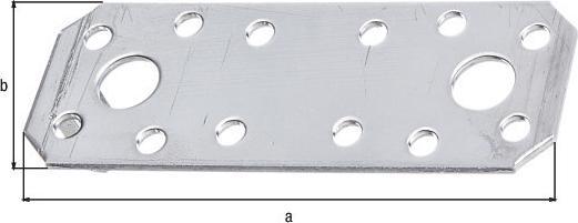 Image du produit Alberts Connecteur plat 100 x 35 mm, acier inoxydable, 1 pc (Connecteurs plats, 1 pcs)