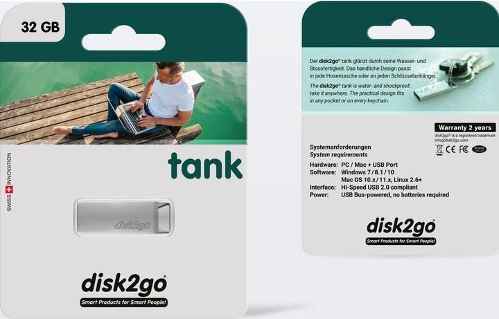 Image du produit Disk2go Tank (32 Go, USB-A)