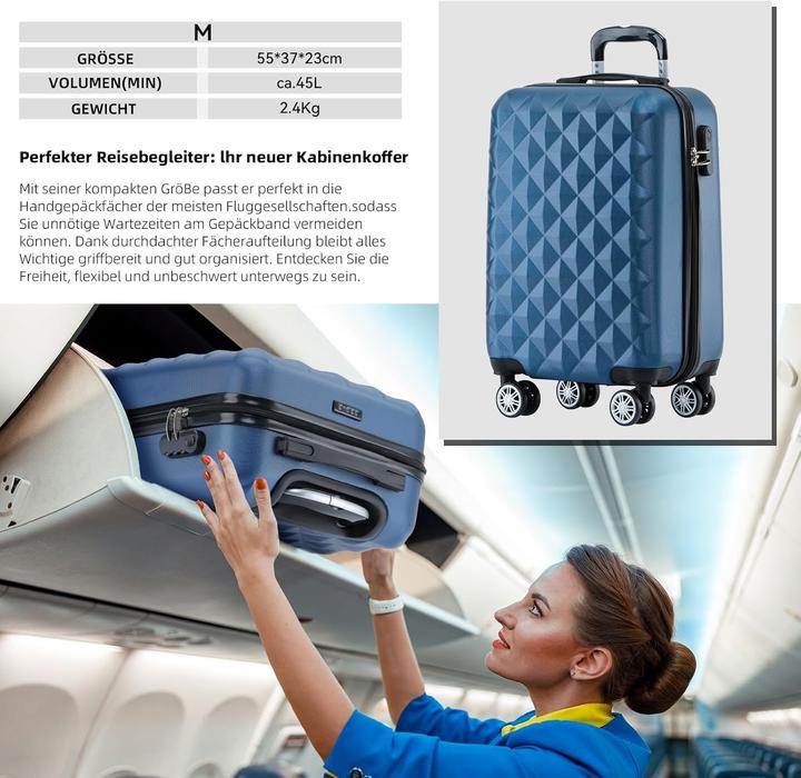 Produktbild Beibye Hartschalen-Trolley (45 l, Handgepäck (bis 50l))