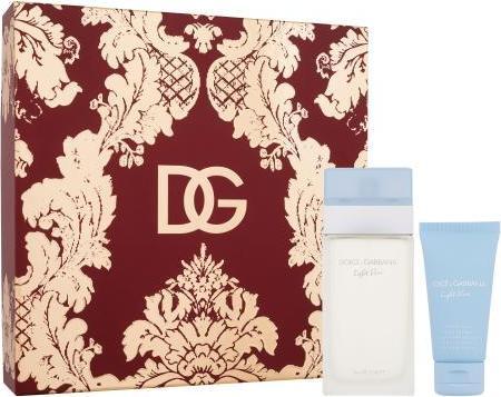 Actual product image Dolce & Gabbana Light Blue for Women 2 Pc Gift Set 3.3oz EDT Spray 1.7oz Body Cream Fresh 5.0 Ounce (Eau de toilette, 100 ml)