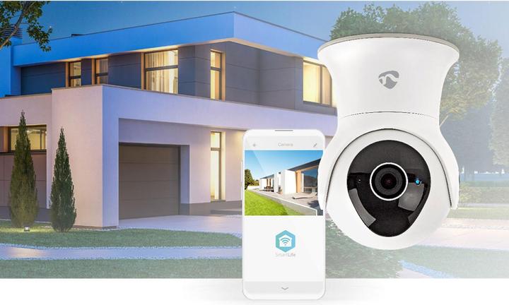 Actual product image Nedis Smartlife Outdoor Camera Wi-Fi Full HD 1080p IP65 Cloud / Internal 16GB 12 VDC with Motion Sensor (1920 x 1080 Pixels)