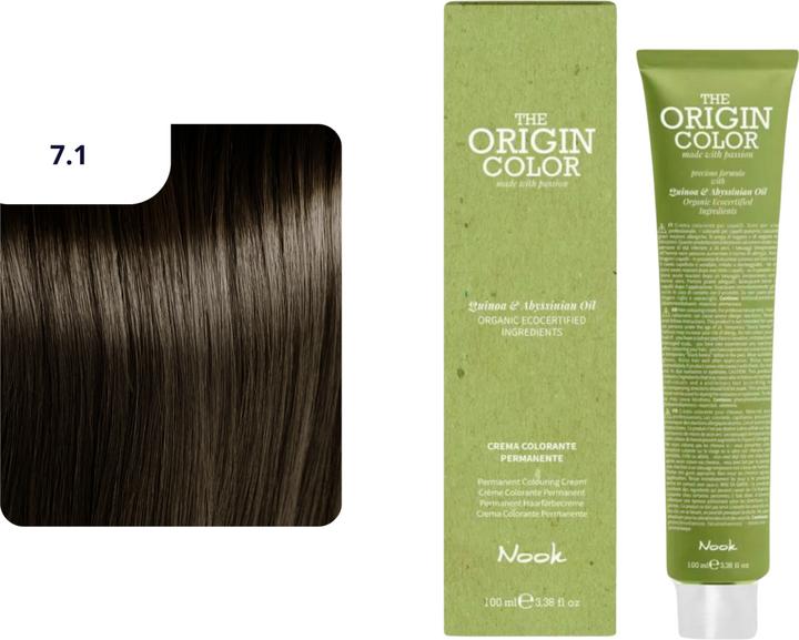 Produktbild Nook Origin Color Haarfarbe (7.1 Blonde Esche)