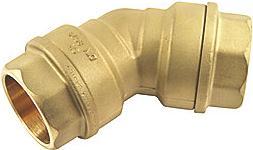 Aalberts Vinkel 45° 50mm - Isiflo (Connessione ad angolo)