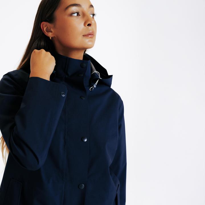Produktbild Fouganza Reit-Regenmantel lang blau (M)